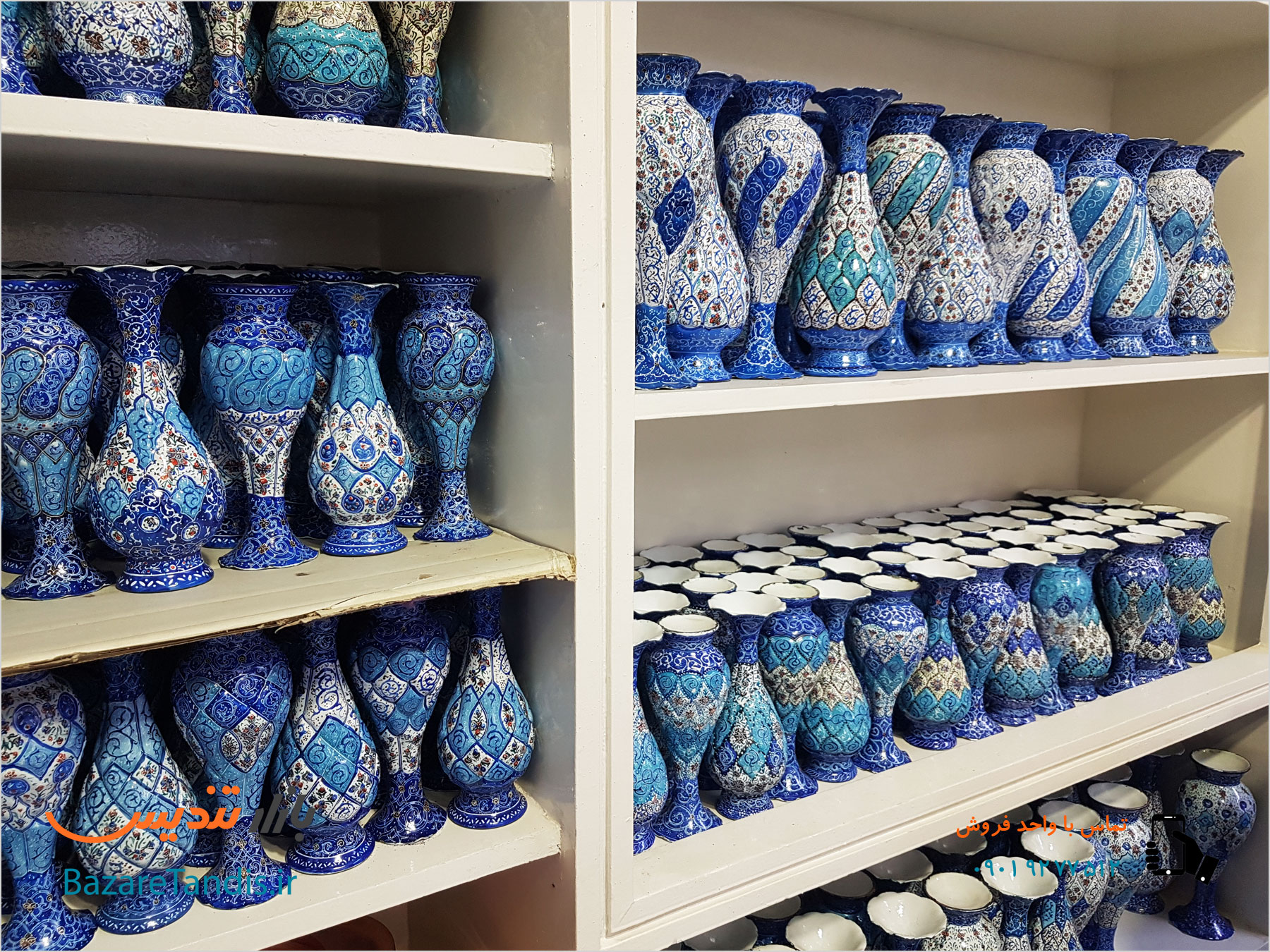 فروش عمده گلدان میناکاری
