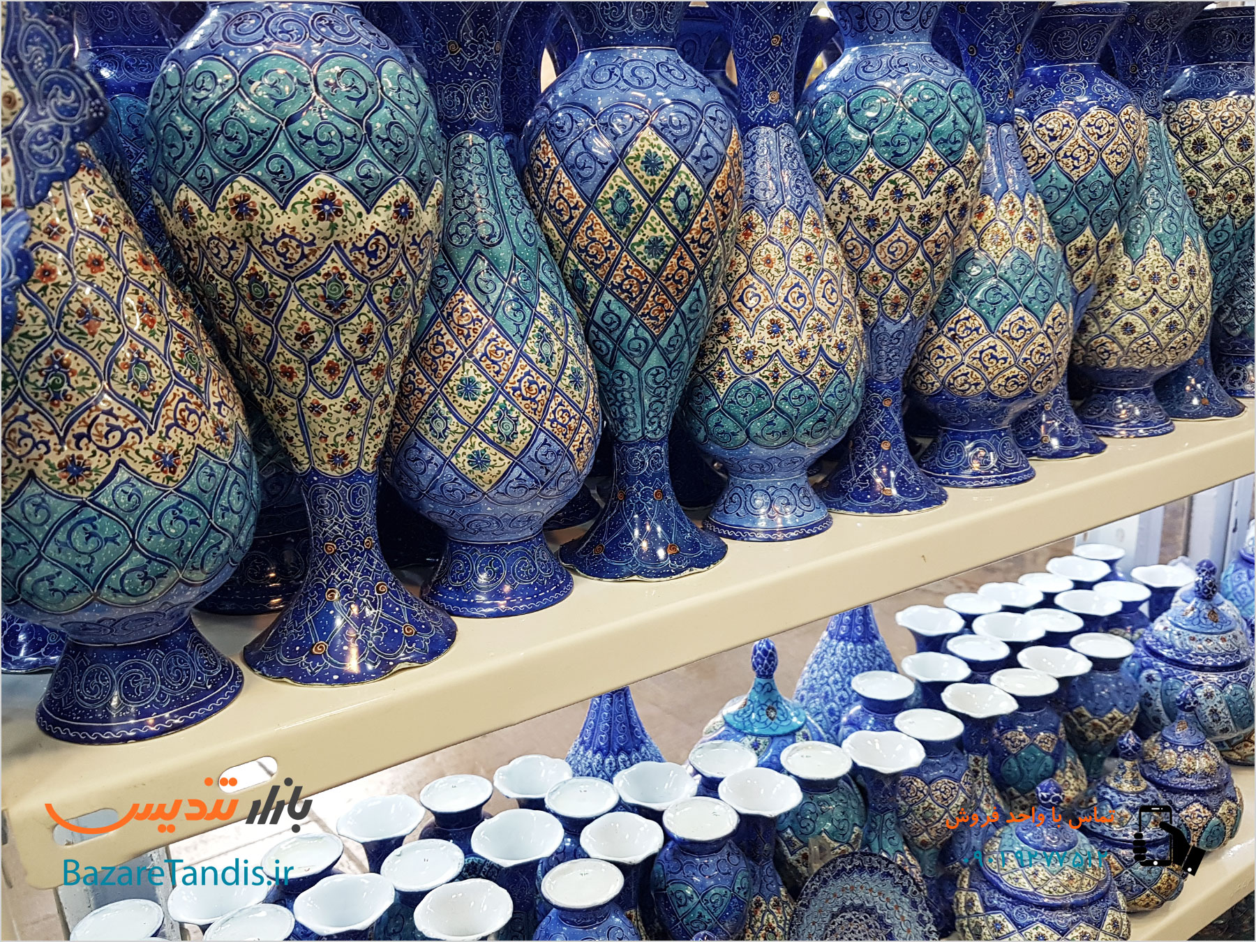 فروش عمده گلدان میناکاری