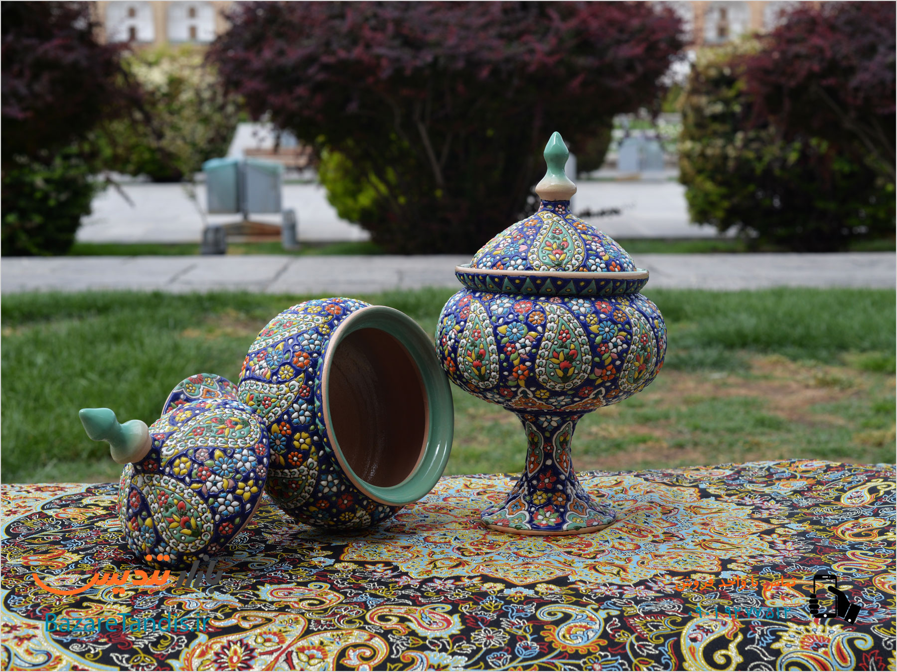 میناکاری روی سفال