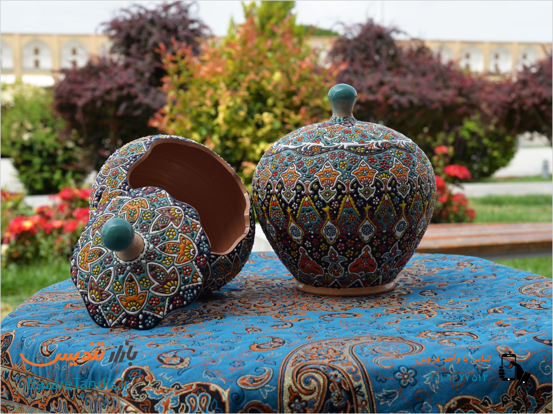 میناکاری روی سفال