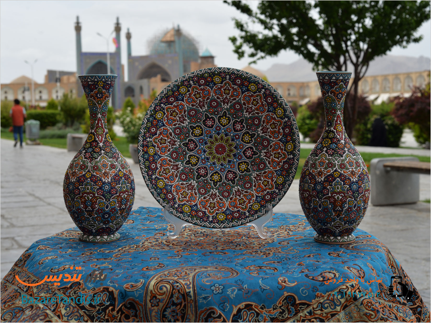 میناکاری روی سفال