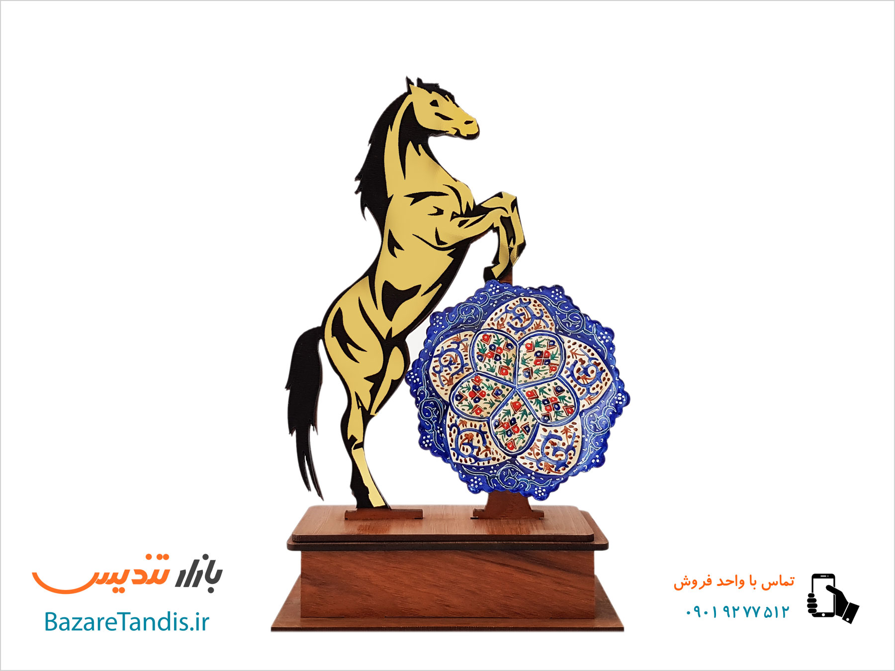 تندیس هدیه میناکاری رخش