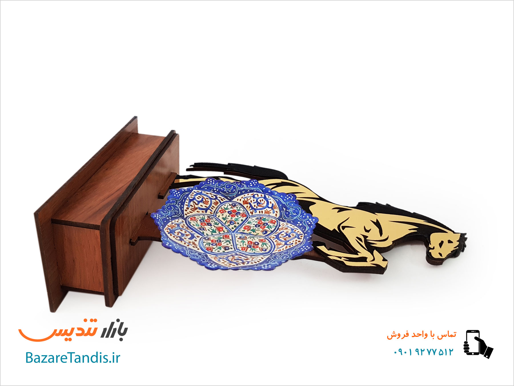 تندیس هدیه میناکاری رخش
