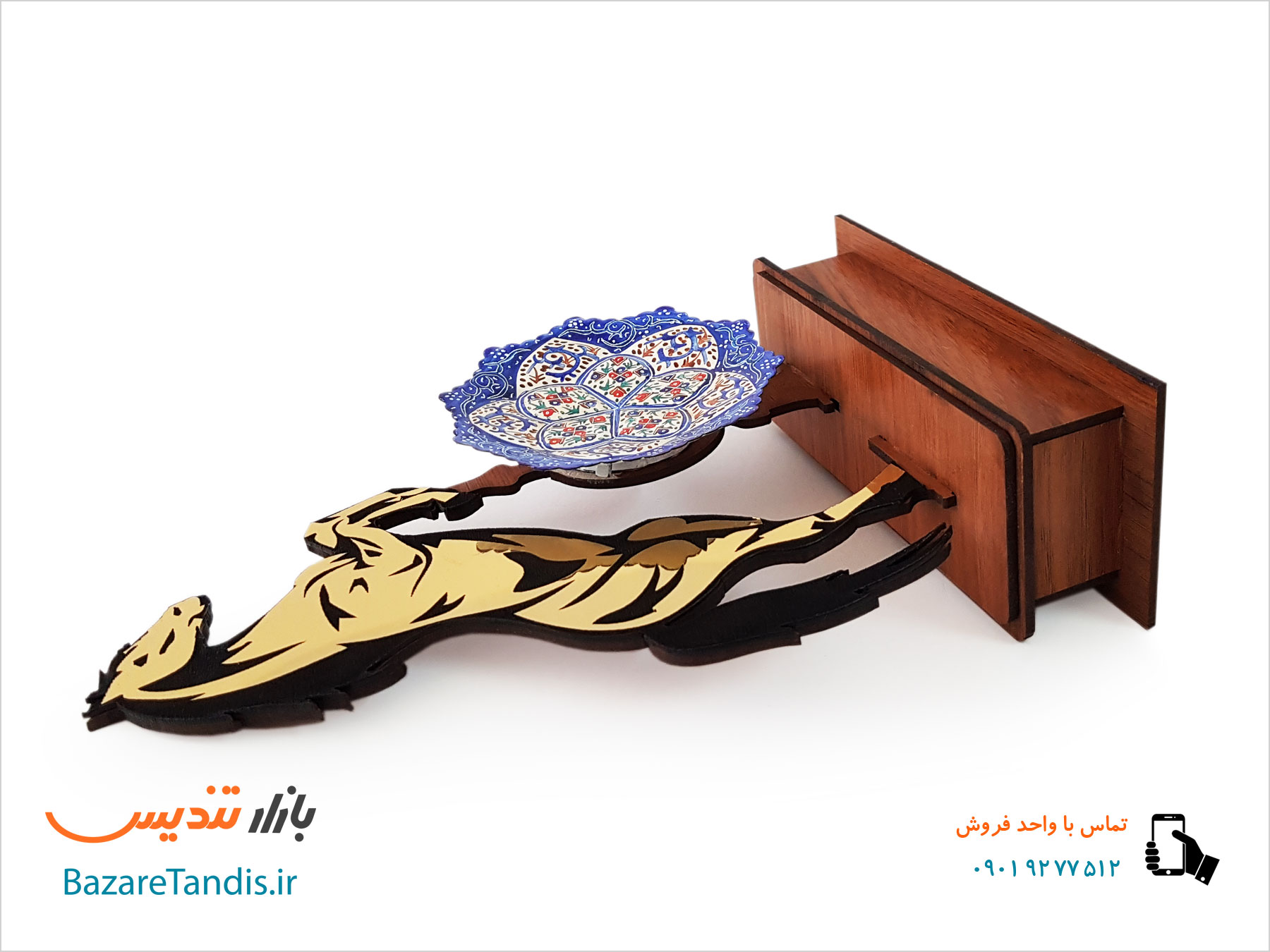 تندیس هدیه میناکاری رخش