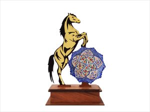 تندیس هدیه میناکاری رخش