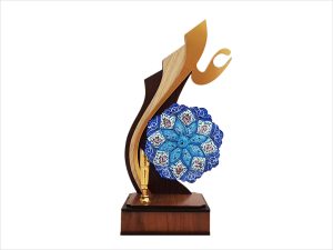 تندیس جاقلمی میناکاری طرح علی