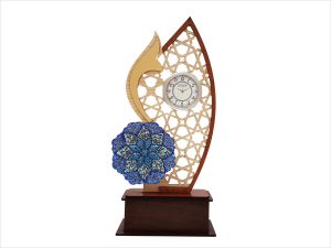 تندیس میناکاری ساعت دار طرح صبا