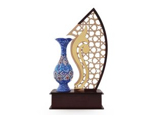 تندیس گلدان میناکاری طرح صبا