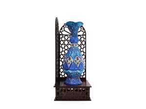 تندیس گلدان میناکاری شده 16 سانتی طرح معراج
