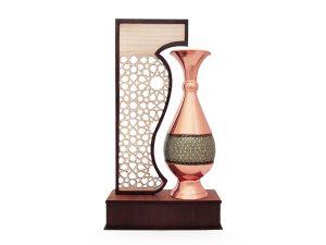 تندیس گلدان خاتم کاری سایز بزرگ