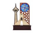 تندیس سه بعدی میناکاری طرح طهران 3D
